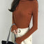 2024 Autumn Winter Thick Sweater Women Knitted Ribbed Pullover Sweater Long Sleeve Turtleneck Slim Jumper Soft Warm Pull Femme - Slobuy
