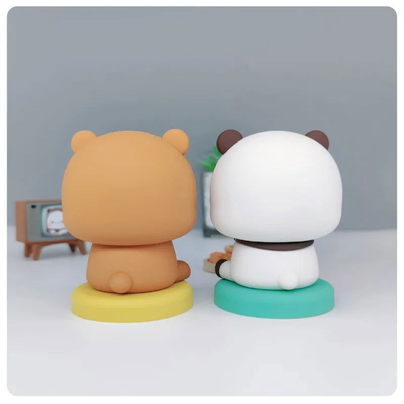 2024 Bubu Dudu Panda Bear Figure Toys Collectible Cute Action Kawaii Bear Toy Doll Ornament Home Deroc Birthday Christmas Gift - Slobuy