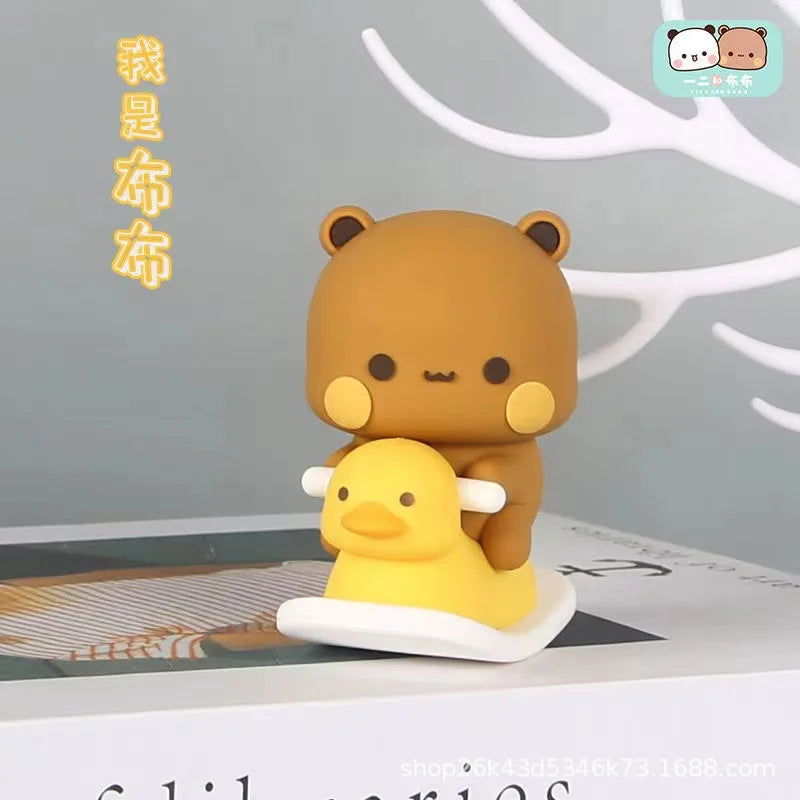 2024 Bubu Dudu Panda Bear Figure Toys Collectible Cute Action Kawaii Bear Toy Doll Ornament Home Deroc Birthday Christmas Gift - Slobuy