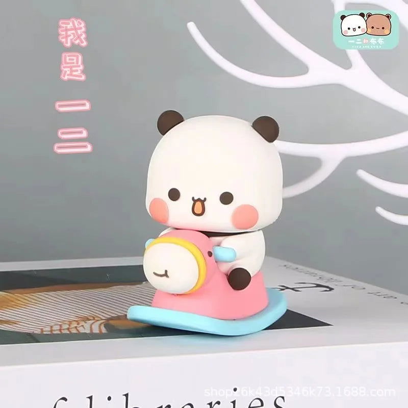 2024 Bubu Dudu Panda Bear Figure Toys Collectible Cute Action Kawaii Bear Toy Doll Ornament Home Deroc Birthday Christmas Gift - Slobuy