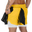 2024 Camo Running Shorts Men 2 In 1 Double-deck Quick Dry GYM Sport Shorts Fitness Jogging Workout Shorts Men Sports Short Pants - Slobuy