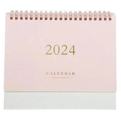 2024 Desk Calendar Decorative Office Standing Paper Home Accessories Delicate Mini Student Decore - Slobuy