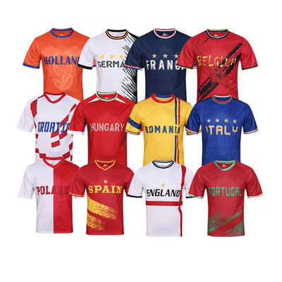 2024 Euro Team France Germany Football Jersey European National Jersey Belgium Croatia Soccer Uniform Fans Men Football Wear - Slobuy