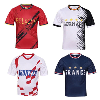 2024 Euro Team France Germany Football Jersey European National Jersey Belgium Croatia Soccer Uniform Fans Men Football Wear - Slobuy