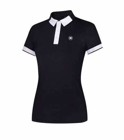 2024 Golf shirt Women Short-sleeved Lapel Polo Shirt Elastic Breathable Tennis Clothing ladies High-Quality T-Shirt golf wear - Slobuy