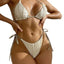 2024 Luxury Floral Ruffle High Waist Two Pieces Bikini Sets Beachwear Swimwear Biquinis - Slobuy