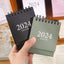 2024 Mini Table Desk calendar Morandi table calendar desktop decoration creative coil calendar plan - Slobuy