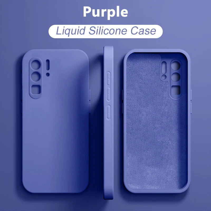 2024 NEW LIquid Silicone Case For Huawei P50 P40 P30 P20 Pro Lite Shockproof Cover Mate 30 20 Pro Lite Phone Cases Accessories - Slobuy