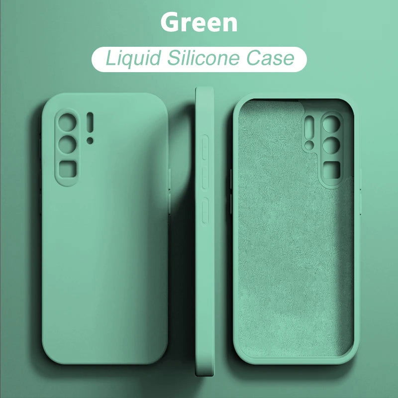 2024 NEW LIquid Silicone Case For Huawei P50 P40 P30 P20 Pro Lite Shockproof Cover Mate 30 20 Pro Lite Phone Cases Accessories - Slobuy