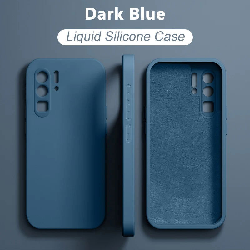 2024 NEW LIquid Silicone Case For Huawei P50 P40 P30 P20 Pro Lite Shockproof Cover Mate 30 20 Pro Lite Phone Cases Accessories - Slobuy