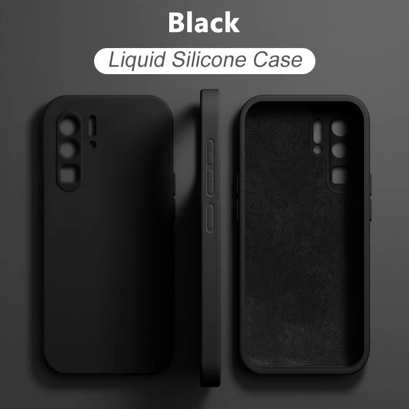 2024 NEW LIquid Silicone Case For Huawei P50 P40 P30 P20 Pro Lite Shockproof Cover Mate 30 20 Pro Lite Phone Cases Accessories - Slobuy