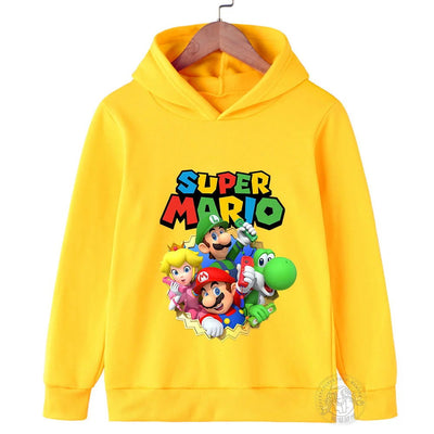 2024 New Game Marios Hoodie Children's Sweatshirt Marios Pullover Fashion Boys and Girls Clothing - Slobuy