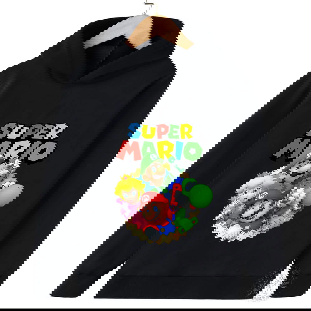 2024 New Game Marios Hoodie Children's Sweatshirt Marios Pullover Fashion Boys and Girls Clothing - Slobuy