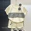 2024 New Kids Short Sleeve Suit Striped Girls Boys Set Summer Tops +short Baby Clothes Children's Wear - Slobuy