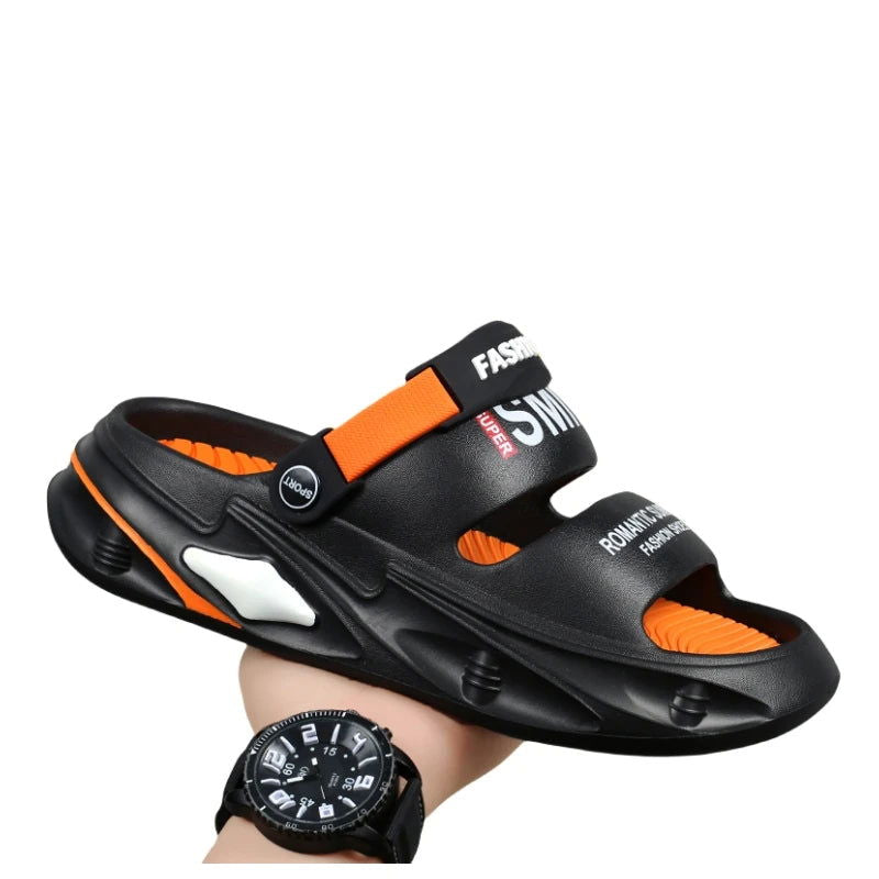 2024 New Men Outdoor Sandals Slippers Beach Comfortable Thick Sole Clogs Men Casual Shoes Garden Shoes Men Women Beach Sandals - Slobuy