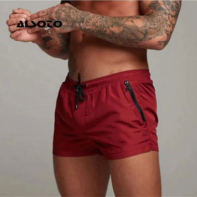 2024 New Mens Swimsuit Sexy Swimwear Men Swimming Shorts Men Briefs Beach Shorts Sports Suits Surf Board Shorts Men Swim Trunks - Slobuy