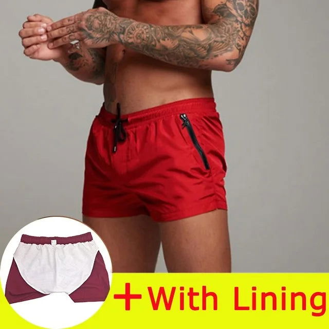 2024 New Mens Swimsuit Sexy Swimwear Men Swimming Shorts Men Briefs Beach Shorts Sports Suits Surf Board Shorts Men Swim Trunks - Slobuy