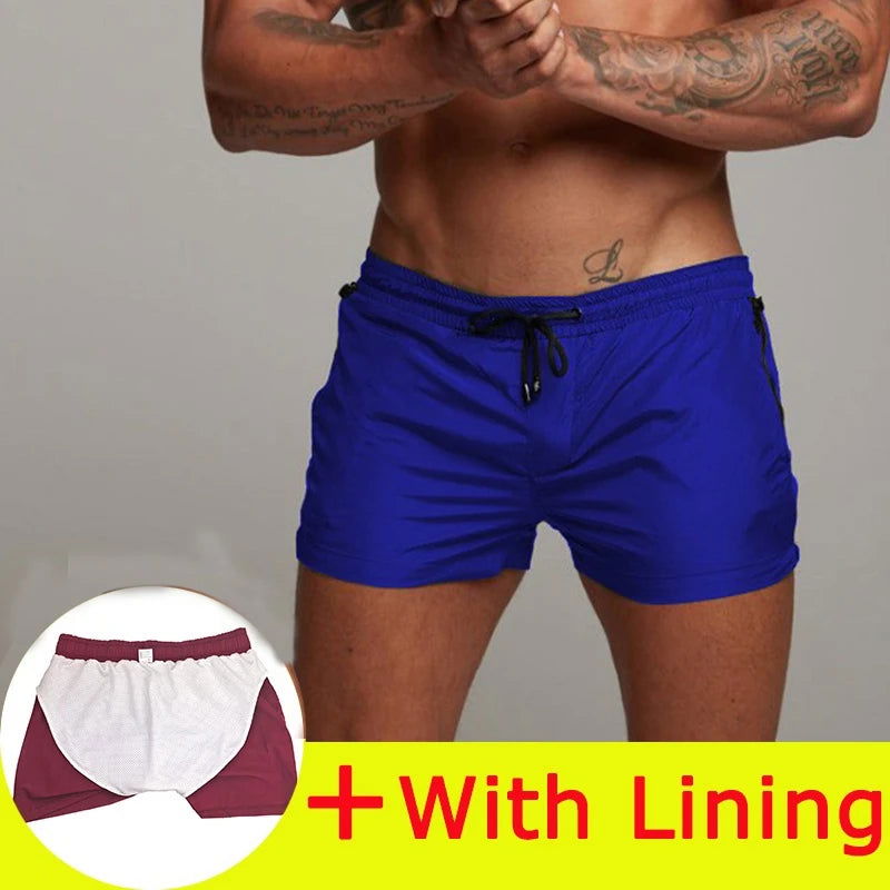 2024 New Mens Swimsuit Sexy Swimwear Men Swimming Shorts Men Briefs Beach Shorts Sports Suits Surf Board Shorts Men Swim Trunks - Slobuy
