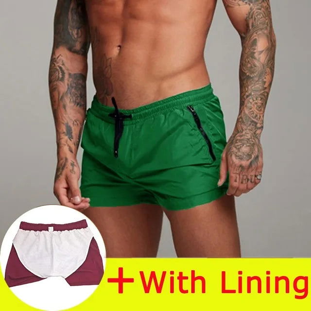 2024 New Mens Swimsuit Sexy Swimwear Men Swimming Shorts Men Briefs Beach Shorts Sports Suits Surf Board Shorts Men Swim Trunks - Slobuy