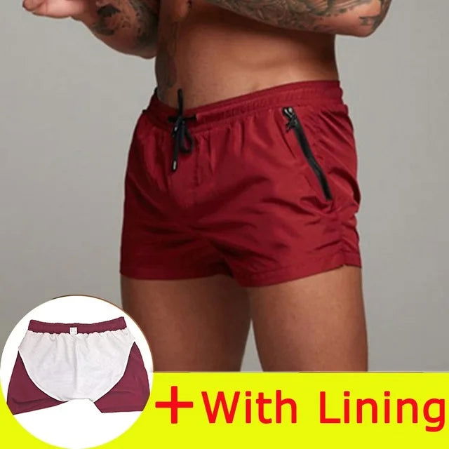 2024 New Mens Swimsuit Sexy Swimwear Men Swimming Shorts Men Briefs Beach Shorts Sports Suits Surf Board Shorts Men Swim Trunks - Slobuy