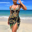 2024 New Two Piece Women Bikini Set Push Up Floral Printed Bikinis Strappy Bandage Swimwear Brazilian Biquini Bathing Suit - Slobuy