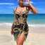 2024 New Two Piece Women Bikini Set Push Up Floral Printed Bikinis Strappy Bandage Swimwear Brazilian Biquini Bathing Suit - Slobuy