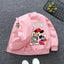2024 Spring Children Girls Boys Jacket Coat Cartoon Mickey Minnie Mouse Middle And Little Kids Fall Fashion Outerwear Clothing - Slobuy