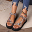 2024 Summer Flat Women's Shoes Hemp Rope Set Foot Beach Sandals Outdoor All-match Casual Slippers Large Size Women Sandals - Slobuy