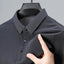 2024 Summer Men's Casual Polo Shirt Breathable Business Male Golf Social Short Sleeve Lapel Loose T-shirt Solid Color Cool Tops - Slobuy
