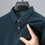 2024 Summer Men's Casual Polo Shirt Breathable Business Male Golf Social Short Sleeve Lapel Loose T-shirt Solid Color Cool Tops - Slobuy
