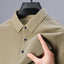 2024 Summer Men's Casual Polo Shirt Breathable Business Male Golf Social Short Sleeve Lapel Loose T-shirt Solid Color Cool Tops - Slobuy