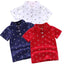 2024 Summer New Baby Kids Boys Fashion Breathable Print Short Sleeve Lapel Collar Cotton Shirt Tops - Slobuy