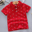 2024 Summer New Baby Kids Boys Fashion Breathable Print Short Sleeve Lapel Collar Cotton Shirt Tops - Slobuy
