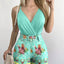 2024 Summer Sexy Fashion Two-piece Hips Beach Women Suspender Shorts Suit Monos Mujer Elegante with Belt - Slobuy