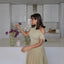 2024 Summer Women Elegant Pleated Green Dress Female O Neck Short Sleeve Patchwork Long Dresses Lady Street Partywear Vestidos - Slobuy