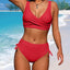 2024 Women's Swimwear 2 Pieces High Waist Padded Bikini Push Up Bikini Sets Two Piece Backless Swimsuit - Slobuy