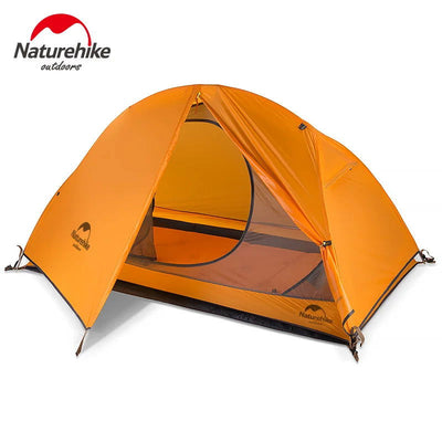 Naturehike Professional Single Cycling Tent Portable Double Layer 210T/20D Nylon Silicone Tent for 3 Seasons Cycling - Slobuy