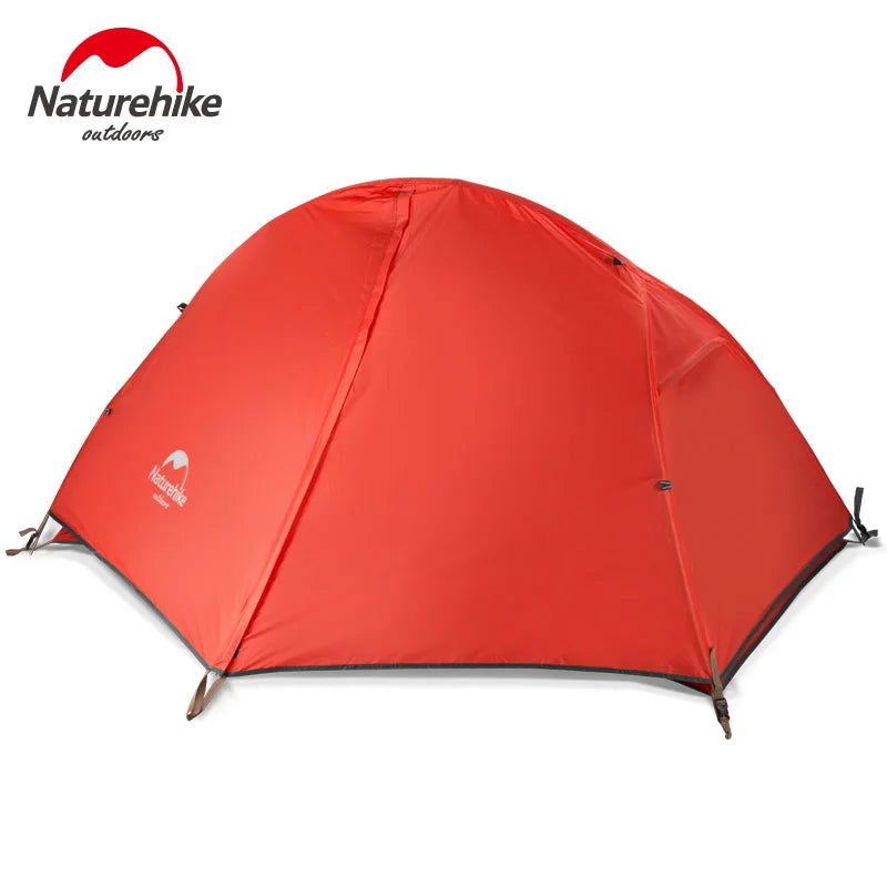 Naturehike Professional Single Cycling Tent Portable Double Layer 210T/20D Nylon Silicone Tent for 3 Seasons Cycling - Slobuy