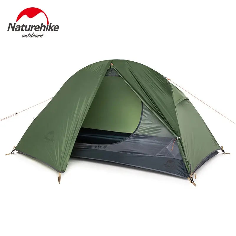 Naturehike Professional Single Cycling Tent Portable Double Layer 210T/20D Nylon Silicone Tent for 3 Seasons Cycling - Slobuy