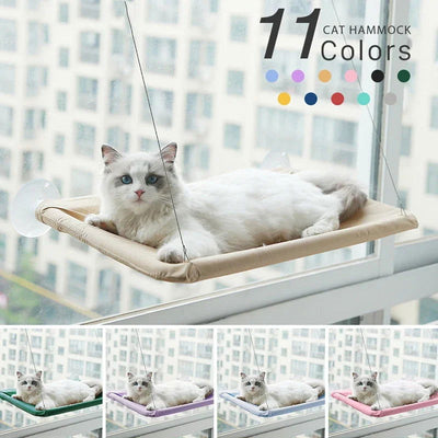 20KG Pet Cat Hammock Hanging Cat Bed Bearing Comfortable Cat Sunny Window Seat Mount Kitten Climbing Frame Pet Accessories - Slobuy