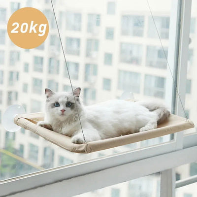20KG Pet Cat Hammock Hanging Cat Bed Bearing Comfortable Cat Sunny Window Seat Mount Kitten Climbing Frame Pet Accessories - Slobuy