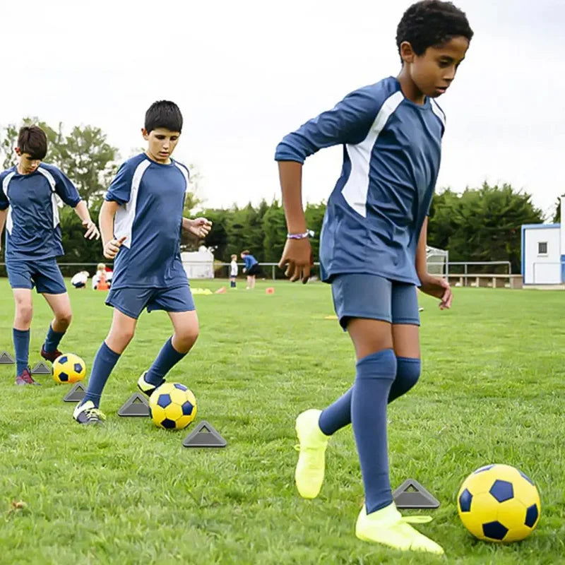 20PCS 40PCS Football Training Disc Triangle Soccer Practice Field Sports Agility Training Cone Portable Equipment for Kids Adult - Slobuy