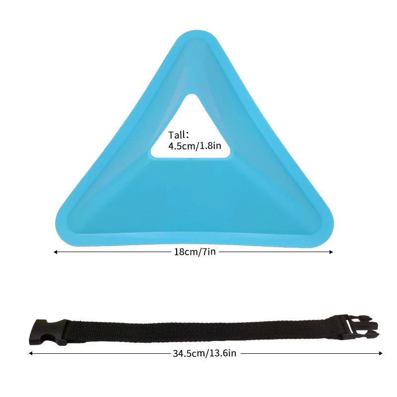 20PCS 40PCS Football Training Disc Triangle Soccer Practice Field Sports Agility Training Cone Portable Equipment for Kids Adult - Slobuy