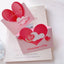 20Pcs 3D Cloud Heart Fold Handwritten Paper Greeting Cards Bouquet Wishes Message Card for Wedding Valentine's Day Party Decor - Slobuy