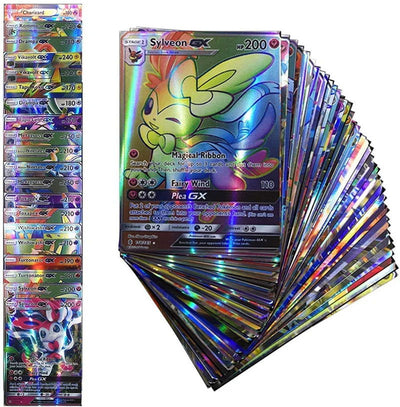 20Pcs English Pokemon Cards GX Tag Team Vmax EX Mega Shining Game Battle Carte Trading Collection Cards Toys Children Gifts - Slobuy