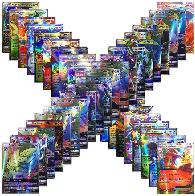 20Pcs English Pokemon Cards GX Tag Team Vmax EX Mega Shining Game Battle Carte Trading Collection Cards Toys Children Gifts - Slobuy