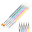 5/20Pcs Nail Art Brush Design Tip Painting Drawing Carving Dotting Pen FlatFan Liner Acrylic Gel UV Polish Manicure Tools - Slobuy