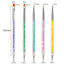 5/20Pcs Nail Art Brush Design Tip Painting Drawing Carving Dotting Pen FlatFan Liner Acrylic Gel UV Polish Manicure Tools - Slobuy