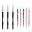 5/20Pcs Nail Art Brush Design Tip Painting Drawing Carving Dotting Pen FlatFan Liner Acrylic Gel UV Polish Manicure Tools - Slobuy