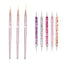 5/20Pcs Nail Art Brush Design Tip Painting Drawing Carving Dotting Pen FlatFan Liner Acrylic Gel UV Polish Manicure Tools - Slobuy
